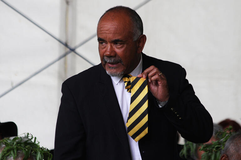 The Minister of Maori Development, Te Ururoa Flavell, flying his Tipene colours. The Minister of Maori Development, Te Ururoa Flavell, flying his Tipene colours.