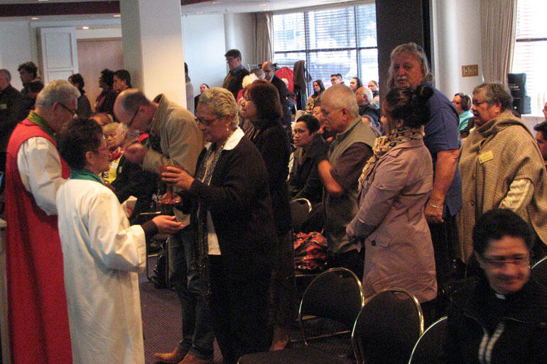 Worship at Te Runanganui. Worship at Te Runanganui.
