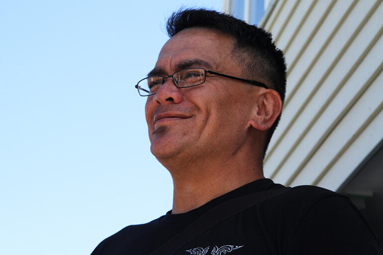 Rev Tony Brooking, during the briefing he gave before the Redeemed ride began.