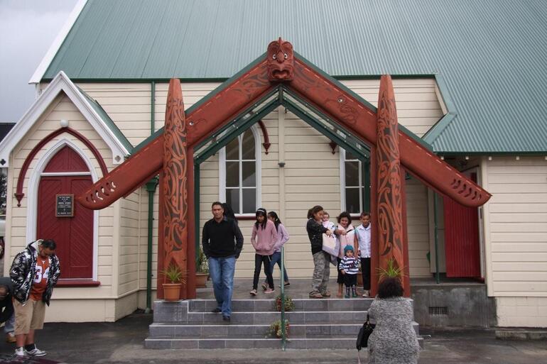 The new entrance to Tatai Hono. The small granite plaque acknowledges Manu Ihaka, the wife of Kingi Ihaka. The new entrance to Tatai Hono. The small granite plaque acknowledges Manu Ihaka, the wife of Kingi Ihaka.