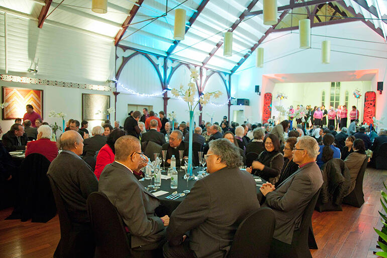 After the service, invited guests moved to Tatai Hono marae - which is across the yard from the Church of the Holy Sepulchre - for dinner.
