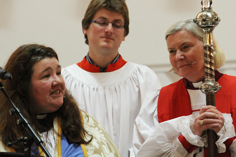 Dean Lynda Patterson with Bishop Victoria Matthews. Dean Lynda Patterson with Bishop Victoria Matthews.