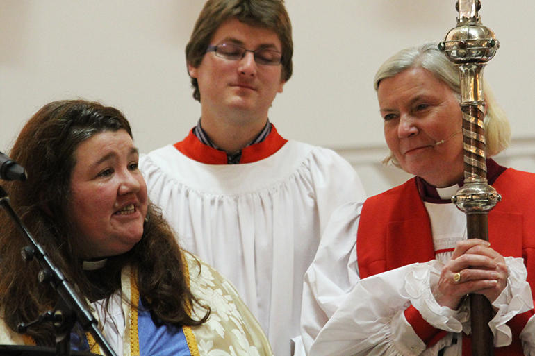 Dean Lynda Patterson with Bishop Victoria Matthews.