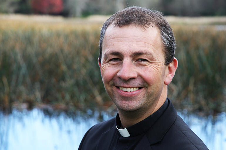 Andrew Hedge, seen here beside Te Koutu Lake, in Cambridge, has been elected as the next Bishop of Waiapu. Andrew Hedge, seen here beside Te Koutu Lake, in Cambridge, has been elected as the next Bishop of Waiapu.
