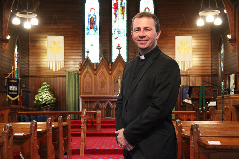 Waiapu's next bishop, the Ven Andrew Hedge, seen here in St Andrew's Church, Cambridge. He's been vicar there since 2008.