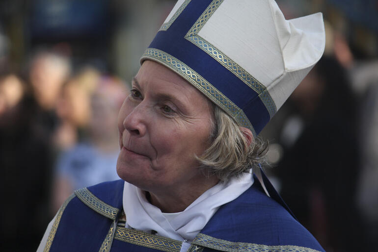 The eighth Bishop of Christchurch: Victoria Matthews.