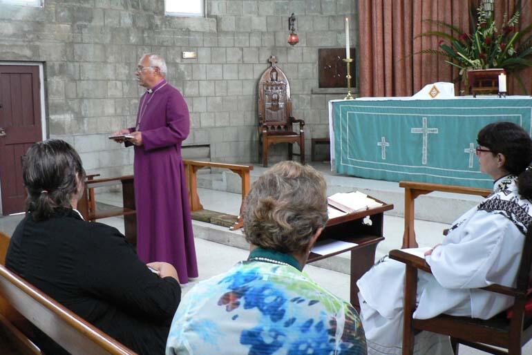 Archbishop Winston Halapua speaks during the remembrance service for Lynda Patterson in Holy Trinity Cathedral, Suva. Archbishop Winston Halapua speaks during the remembrance service for Lynda Patterson in Holy Trinity Cathedral, Suva.