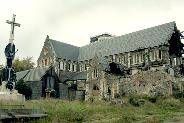 ChristChurch Cathedral in the Square pictured in April 2017.