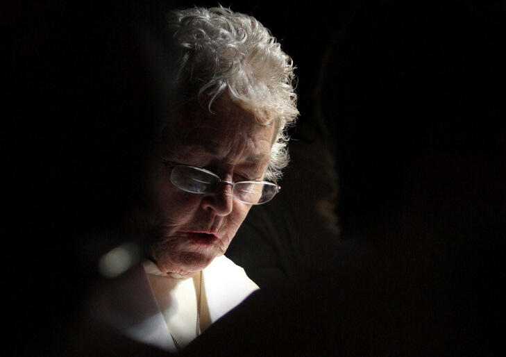Rev Winsome McConnochie, of St Andrew's in Westshore, Napier, takes part in the Waiapu 150th anniversary service. Rev Winsome McConnochie, of St Andrew's in Westshore, Napier, takes part in the Waiapu 150th anniversary service.