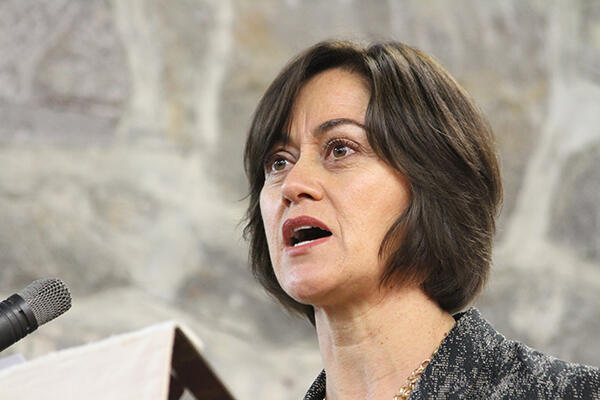 "So, Archbishop Philip, you have your work cut out!" Judge Sarah Reeves, who preached a sermon of wit and challenge. "So, Archbishop Philip, you have your work cut out!" Judge Sarah Reeves, who preached a sermon of wit and challenge.