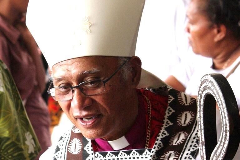 Archbishop Winston greets wellwishers in Suva, in August 2010. Archbishop Winston greets wellwishers in Suva, in August 2010.