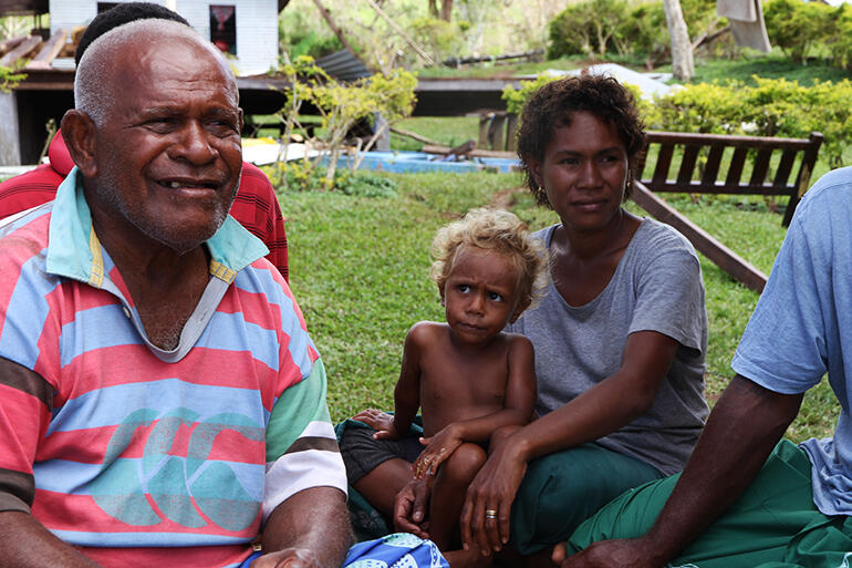 Maniava's leader, Chief Mosese Kakaramu.