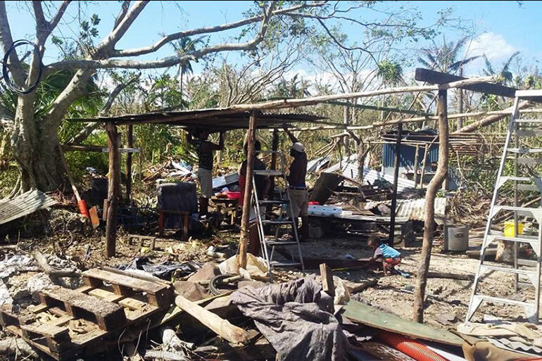 Seaside parishioners have already begun to rebuild their homes.