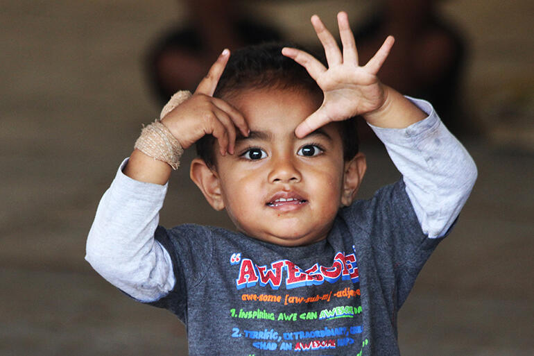 Awesome, dude! That's Sione Kotini Blake Jr, who is one year old.