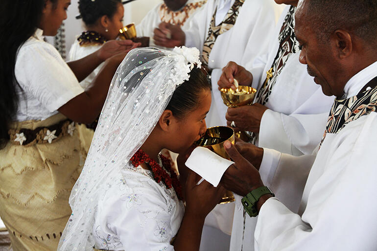 First communion.