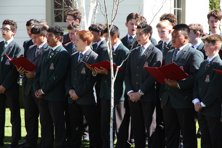 Rathkeale College choir sings the opening waiata of Bishop Waitohiariki's ordination service. Rathkeale College choir sings the opening waiata of Bishop Waitohiariki's ordination service.