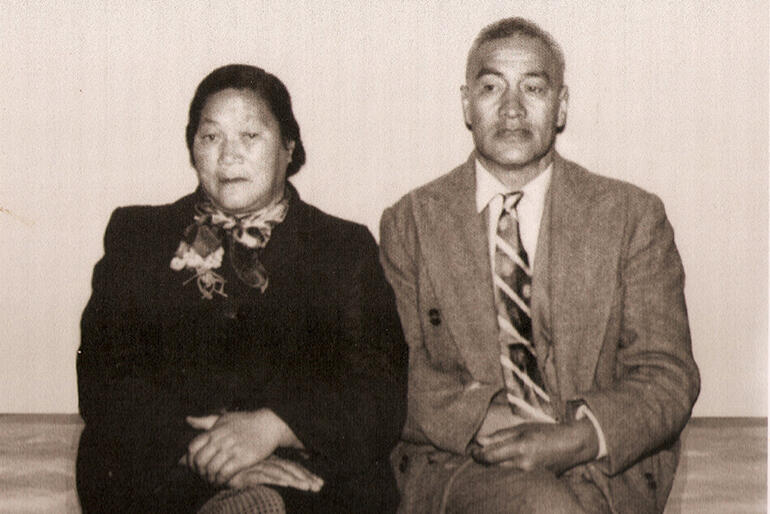 Kapuatere and Reihana Poa, who were Sonny's mum and dad, and Colenso and May's grandparents. Kapuatere and Reihana Poa, who were Sonny's mum and dad, and Colenso and May's grandparents.