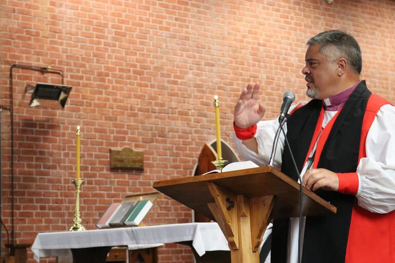 Archbishop Don Tamihere welcomes the new Diglot Paipera Tapu - New Standard Revised Version Bibles.