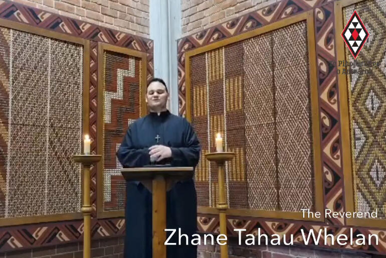Rev Zhane Tahau Whelan preaches on the story and example of his ancestor Rēnata Kawepō. Rev Zhane Tahau Whelan preaches on the story and example of his ancestor Rēnata Kawepō.