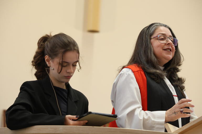 Archbishop Marinez Santos Bassotto preaches the kauhau on leadership as a journey and a gift.