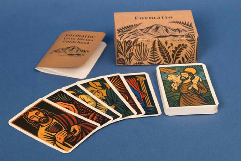 The 80-piece set of Formatio cards themed in Pacific imagery is now joined by 40 new cards centred on Jesus' life. The 80-piece set of Formatio cards themed in Pacific imagery is now joined by 40 new cards centred on Jesus' life.