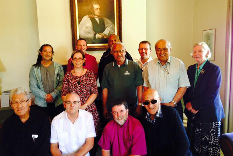 Bishop Jim meets with Bishops across the three Tikanga in March 2015.