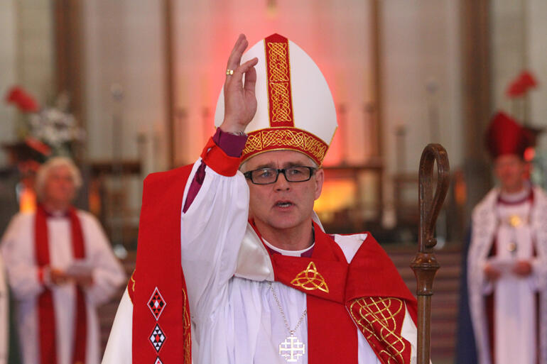 Bishop Jim White, Assistant Bishop of Auckland. May he rest in peace and rise in glory. 