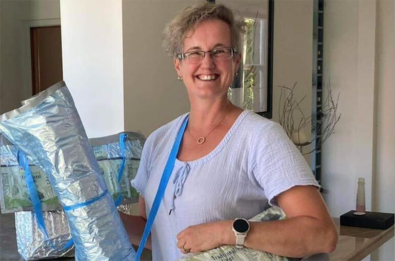 CPPNZ Coordinator Terrena Griffths shows off some ground rolls ready to go out into the field. CPPNZ Coordinator Terrena Griffths shows off some ground rolls ready to go out into the field.