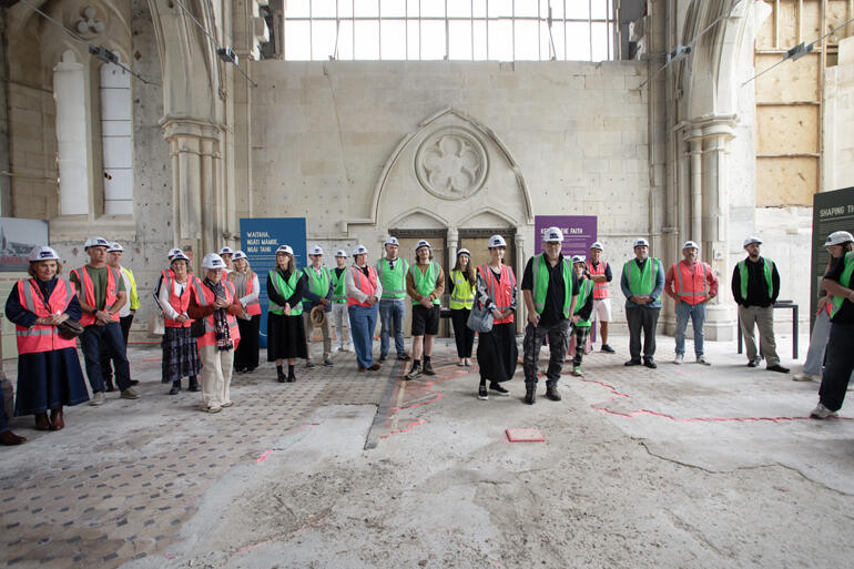 Christ Church visitors relish the chance to stand in the heart of the Cathedral once more.