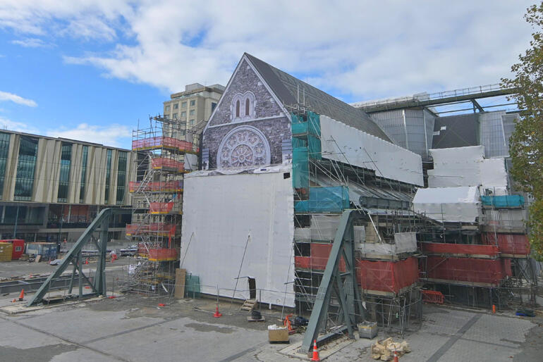 Christ Church Cathedral at the heart of Christchurch city will remain a construction site as the Government chooses not to contribute further funding. Christ Church Cathedral at the heart of Christchurch city will remain a construction site as the Government chooses not to contribute further funding.