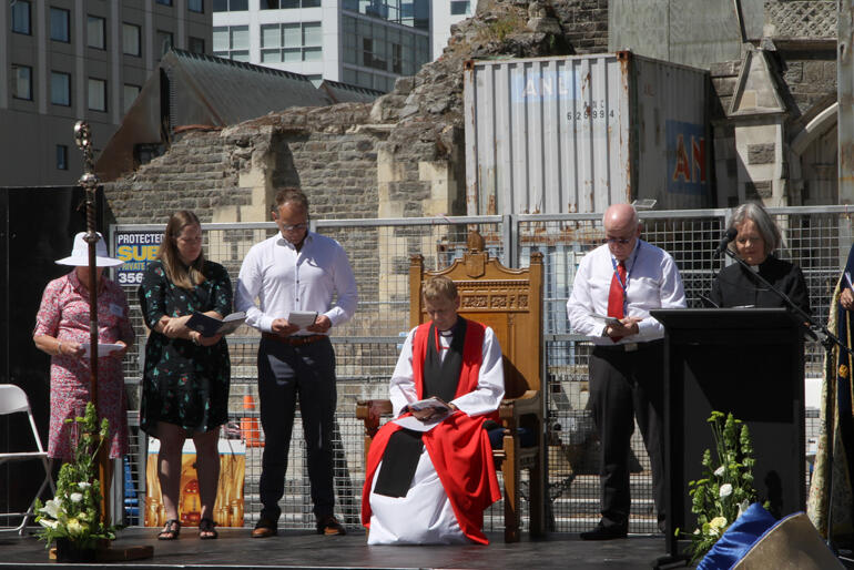Archdeacon Nicky Lee prays for the church and the world. Archdeacon Nicky Lee prays for the church and the world.