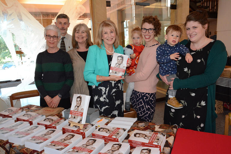 Anglican author Elizabeth Kay (centre) with Cuba Press staff and family members at last week's book launch. Anglican author Elizabeth Kay (centre) with Cuba Press staff and family members at last week's book launch.