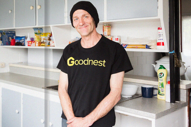 Daniel's life changed for the better when he moved into a home under Auckland City Mission's 'Housing First' scheme. Daniel's life changed for the better when he moved into a home under Auckland City Mission's 'Housing First' scheme.