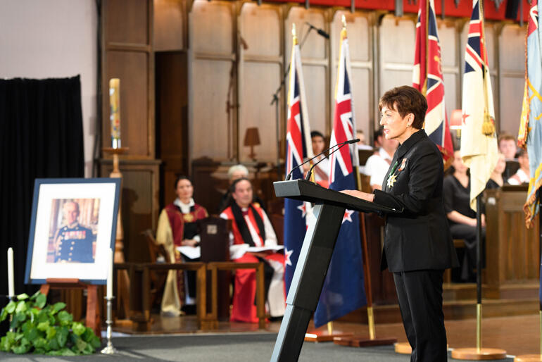 Governor General Dame Patsy Reddy shares a tribute to HRH Prince Philip Duke of Edinburgh at the 21 April NZ state memorial service. Governor General Dame Patsy Reddy shares a tribute to HRH Prince Philip Duke of Edinburgh at the 21 April NZ state memorial service.