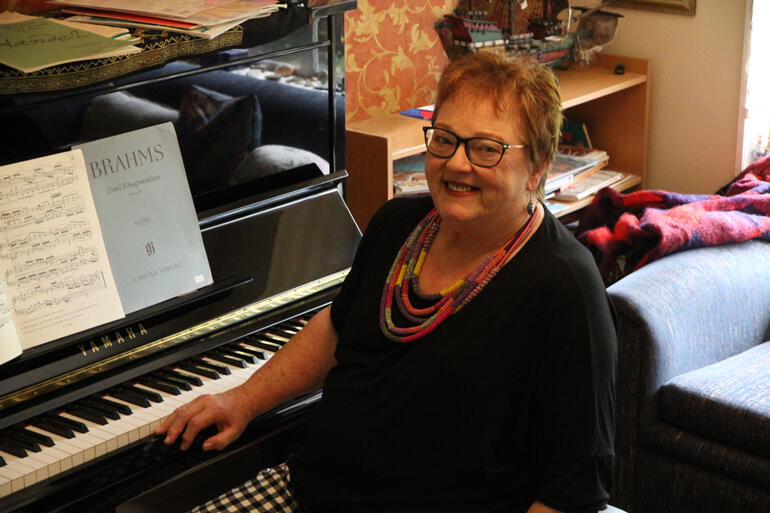 Anglican hymnwriter Marnie Barrell received an MNZM this New Year for her forty years' contribution to music and hymnwriting.
