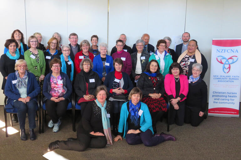 The New Zealand Faith Community Nursing Association gather for networking and professional development in Nelson 2016.