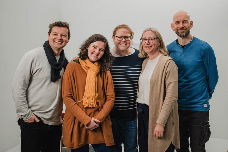 Discipleship Pathway and Strandz team members: Brad Wood, Petra Oomen, Diana Langdon, Anette Osborne & Paul Dadd.