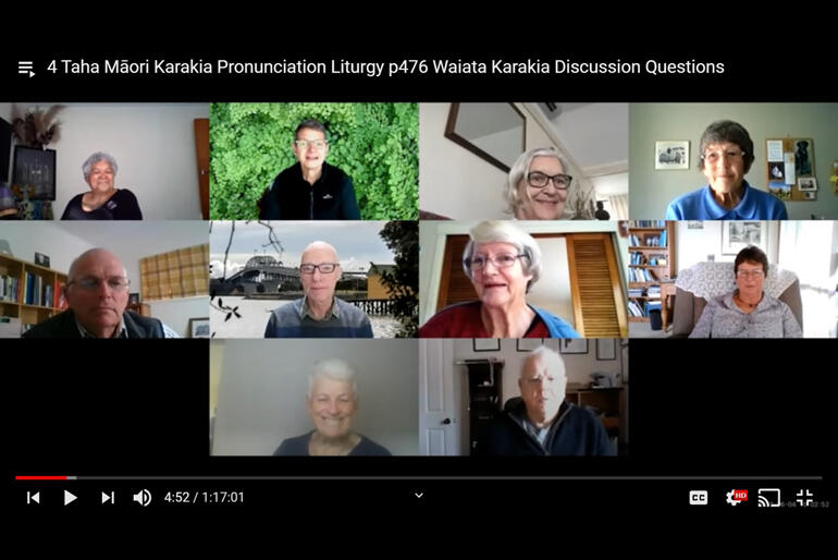 Local Shared Ministry team members zoom in onto Te Reo Māori in A New Zealand Prayer Book - He Karakia Mihinare o Aotearoa. Local Shared Ministry team members zoom in onto Te Reo Māori in A New Zealand Prayer Book - He Karakia Mihinare o Aotearoa.