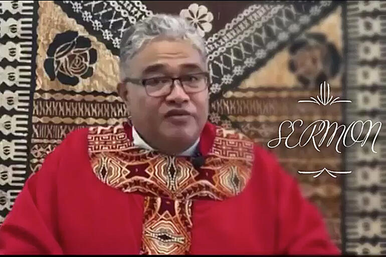 Rev Sione Uluilakepa preaches on the Spirit of Pentecost that leads God's people out to share with care and compassion. Rev Sione Uluilakepa preaches on the Spirit of Pentecost that leads God's people out to share with care and compassion.