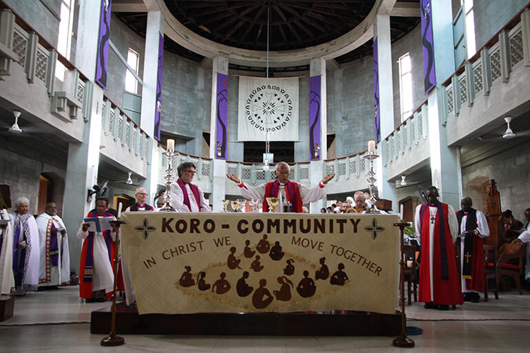 Archbishop Winston co-presided at the Eucharist.