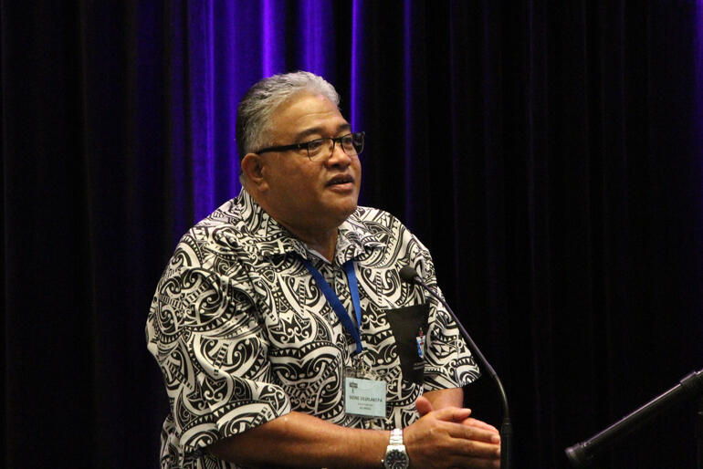 Archbishop-elect Sione Ulu'ilakepa speaks at General Synod Te Hīnota Whānui 2022. Archbishop-elect Sione Ulu'ilakepa speaks at General Synod Te Hīnota Whānui 2022.