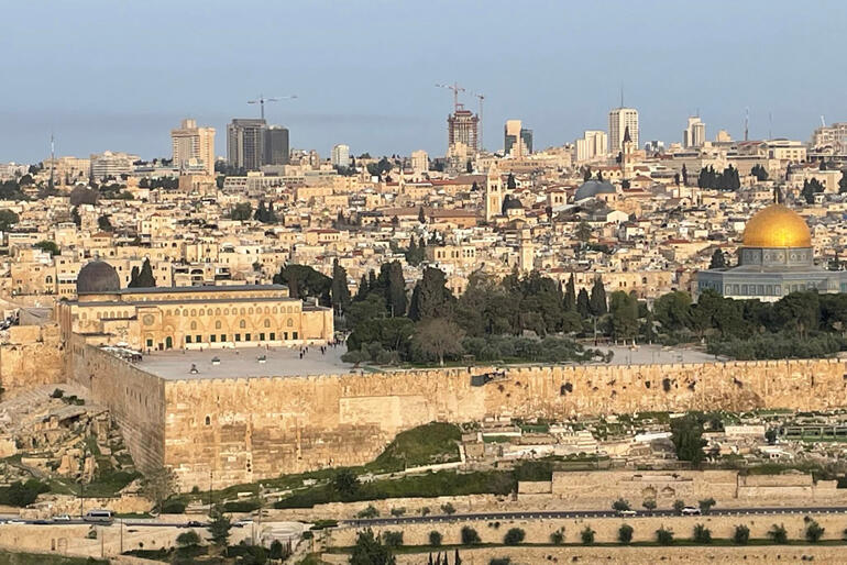 The City of Jerusalem shines in the evening light. Photo: Rev Ivica Gregurec. 